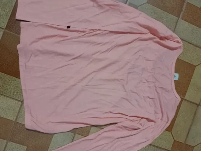 Blusa manga longa coral