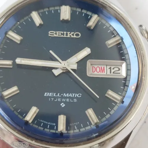 Relógio marca Seiko modelo Bell-Matic aço automático 