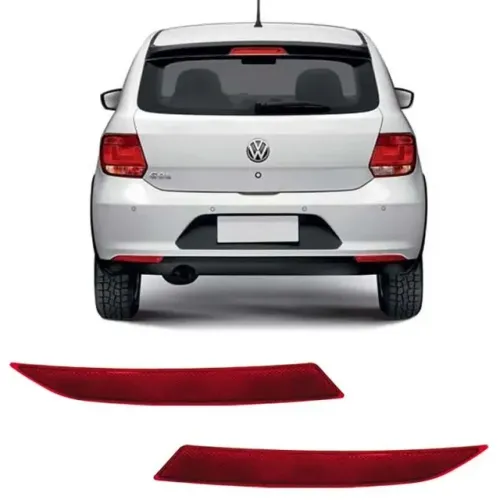 Lanterna Parachoque Volkswagen Gol G6 2013 à 2016 - Traseiro Vermelho D/E - Refletiva