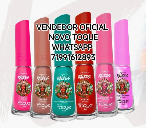 100 Esmaltes diferentes Novo Toque (sem repetições)