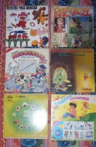 Disco de Vinil Infantil - LP de Histórias Infantis 
