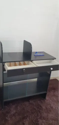 Balcão caixa novo preto
