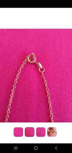 Corrente feminina folheada 18k