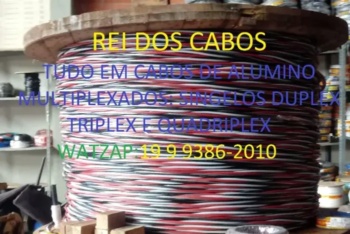 Cabo singelo de aluminio 150mm nas cores preta e azul cabo 1kv ST2