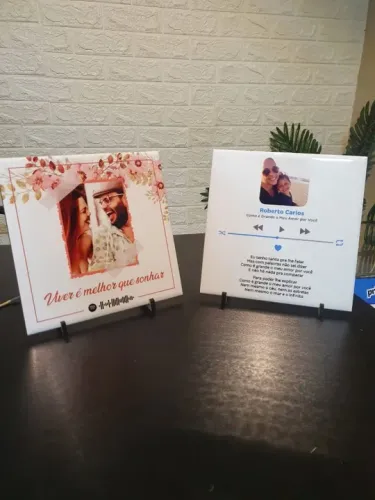 Quadro personalizado com foto cerâmica azulejo