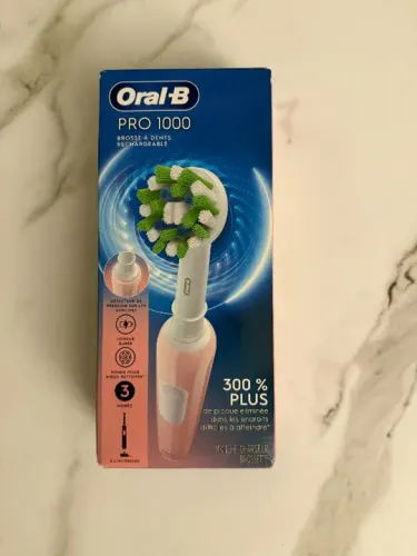 Oral-B Escova de Dentes Elétrica recarregável Pro 1000 Rosa - Nova