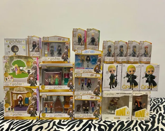 LOTE BONECOS HARRY POTTER PARA LOJA GEEK - 21 ITENS