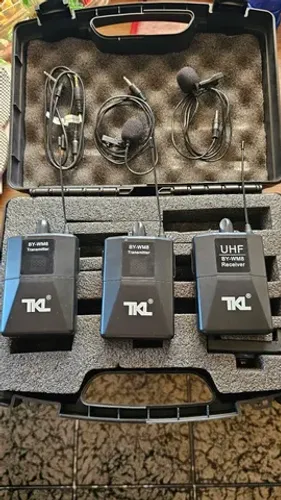 Microfone Duplo de Lapela Tkl Wereless System