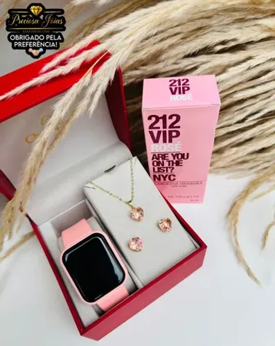 Kit relógio smartwatch D20 + colar e brincos fazemos entrega 