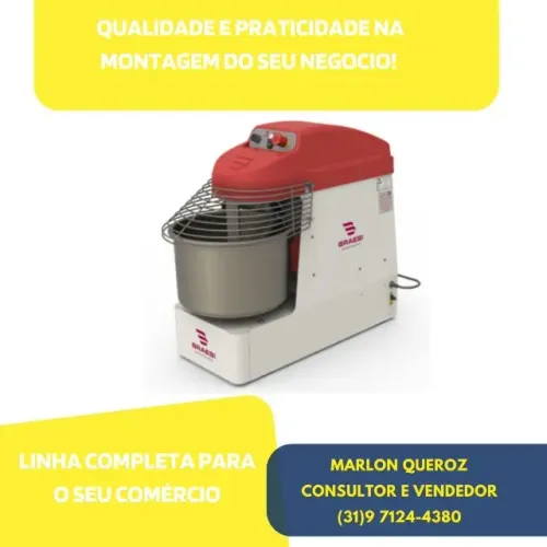 Amassadeira Espiral 15 KG Braesi Nova