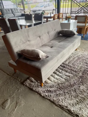 Sofá Cama Espuma D26 Moderno é Confortável 