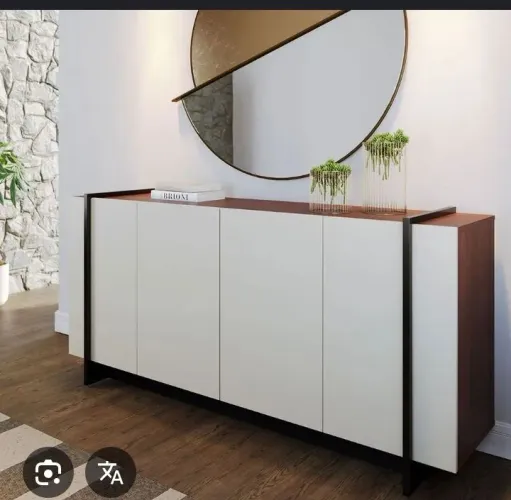 Buffet Off white/nogueira/preto 