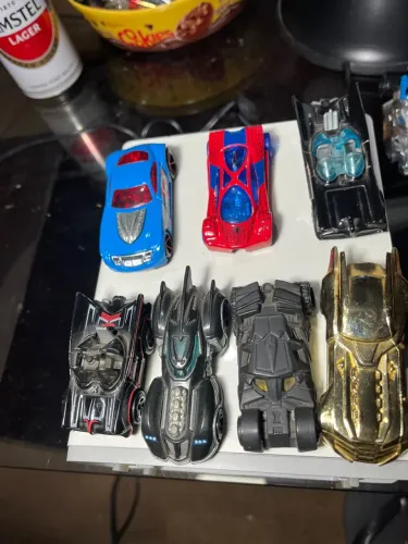 7 Coleção de carrinhos Hot Wheels super heróis