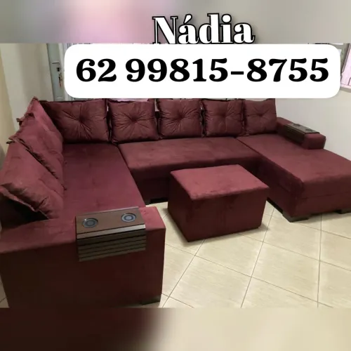 Sofá de canto com chaise ____ 25 ???