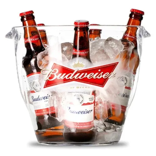Cooler Budweiser 7.6L em acrílico sem adesivo