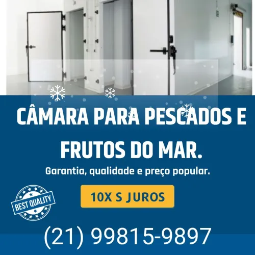 Câmara Frigorífica para Pescados e Frutos do Mar