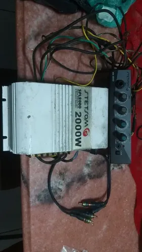 amplificador Stetson 2000 W carro, caminhão, propaganda + console,preço galinha morta!!!