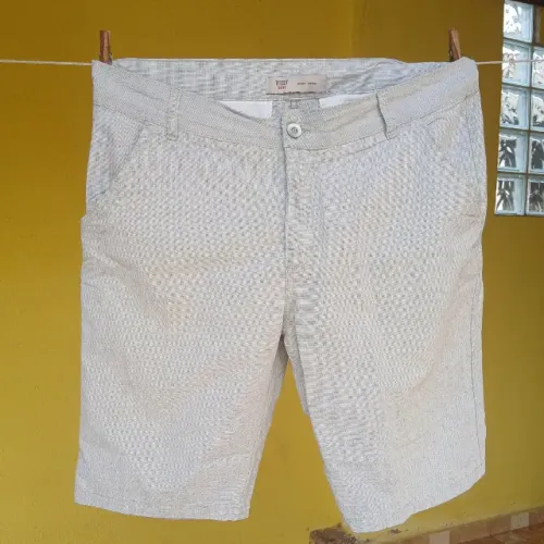 Bermuda Jeans Masculina Bolso Faca