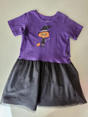 Vestido bruxa Halloween tam 6