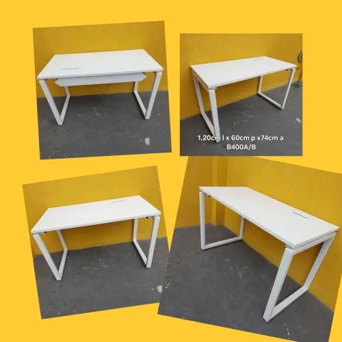 Mesa escritório branca 1.20x60