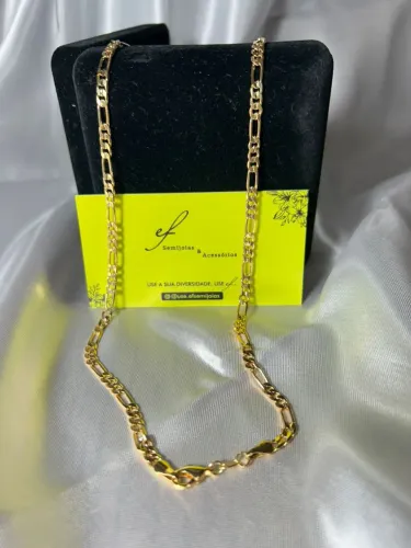 Colar Semi Joia Elo Português Dourado