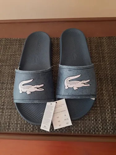 Chinelo Lacoste Slide Masculino Azul