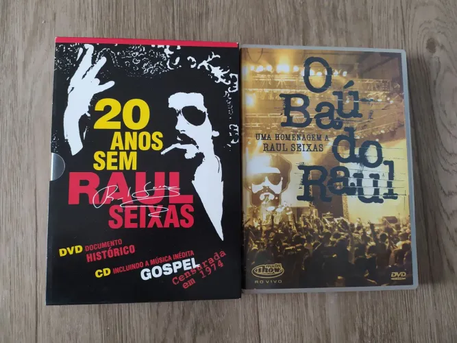DVDs e CD's Raul Seixas - 20 Anos Sem e O Baú do Raul