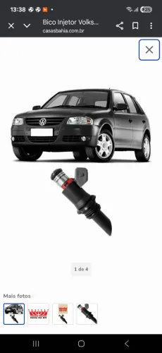 Bico Injetor Volkswagen Gol G4 1.0 8v 2005 A 2014