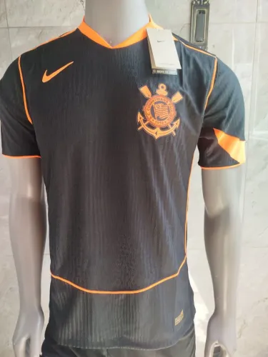 Camisa Corinthians Preta/ Laranja 2025
