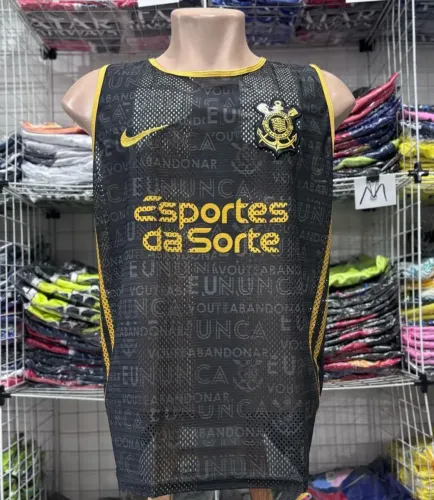 Regata furadinha Corinthians preta
