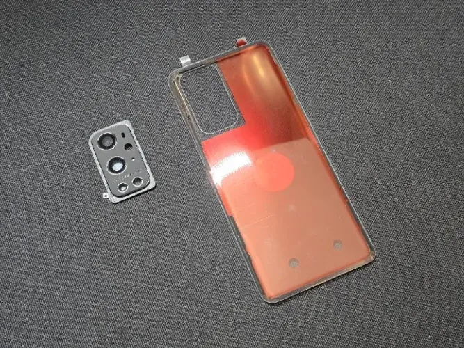 Tampa traseira de vidro transparente com módulo de câmeras preto :: OnePlus 9 Pro 5G