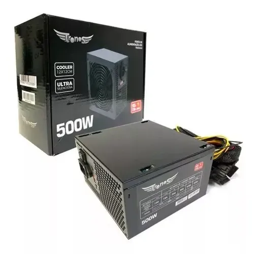 Fonte Tronos Atx, 500w Real, Bivolt - Trs/5330-b Cor Preto 110V/220V