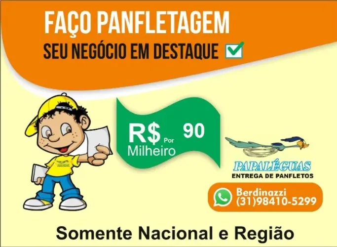 Papaléguas, serviços de panfletagens 