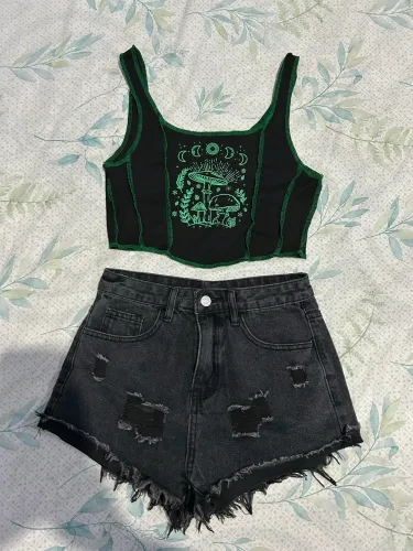 Shorts jeans + cropped