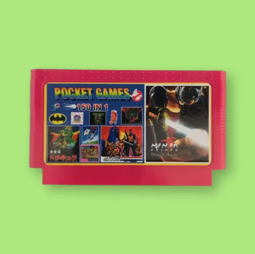 Cartucho 150 in 1 Nintendinho 8 bit Famiclone Dynavision 