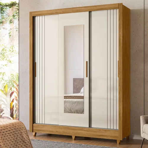 Guarda-roupa casal portas deslizantes 