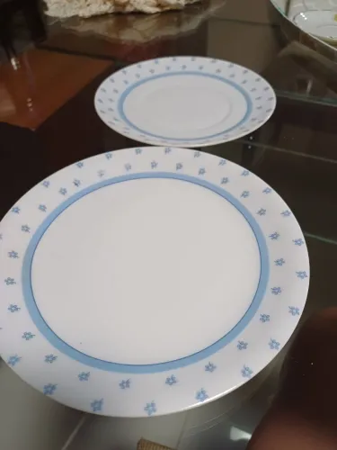 Porcelana Renner. 2 pratos para reposição. Antiguidade.