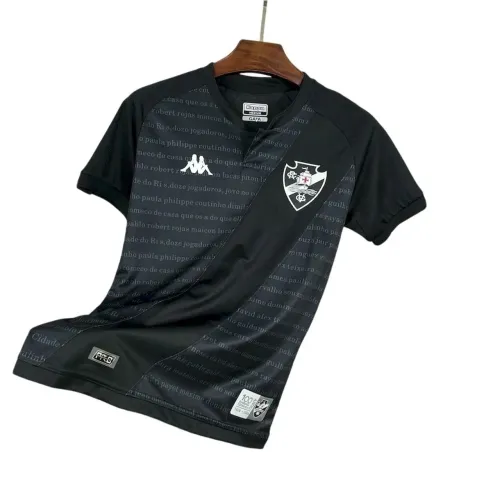 Camisa Vasco da Gama Goleiro 2024/2025 Torcedor Masculina - Preta