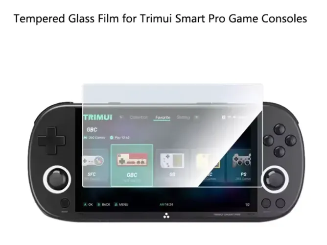 Película de Vidro Temperado 9H Trimui Smart Pro - Nova, Lacrada