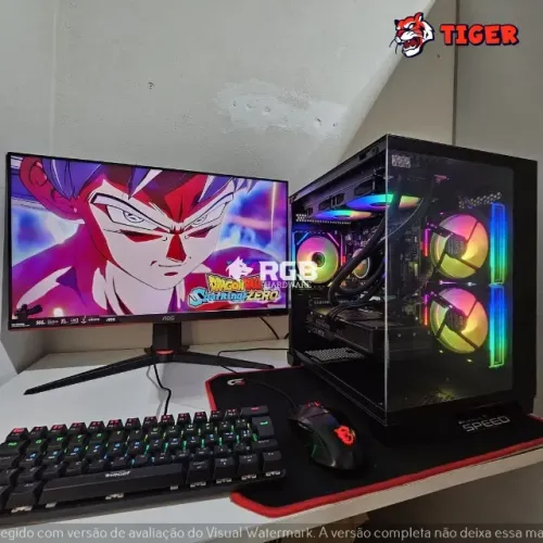 Pc Gamer Completo - Ryzen 7 9700X + RTX 4070 12GB + RAM 48GB + SSD M.2 NVMe 1TB