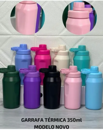 Garrafa Térmica 350ml - Várias Cores