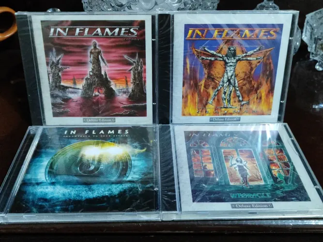 4cds In Flames - CDs Deluxe Edition Lacrados Death Metal melódico 