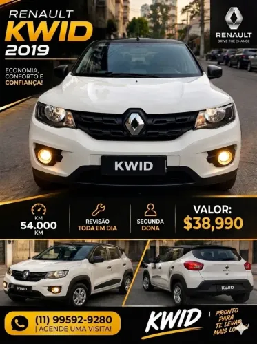 Renault Kwid Zen 1.0 Flex 12V 5P Mec. 2019