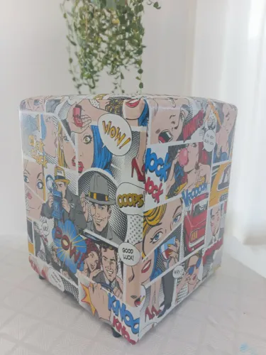 Puff banqueta quadrado NOVO 