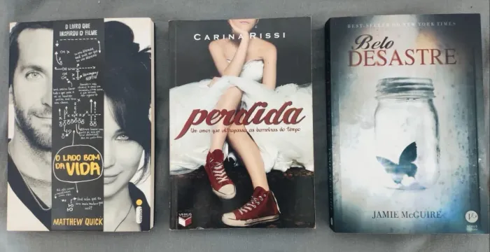 Livros de Romance - Perdida, O Lado Bom da Vida e Belo Desastre