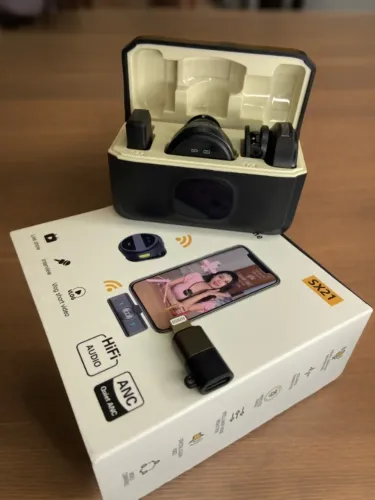 Microfone de Lapela sem Fio Magnético IOS - SX21 13an