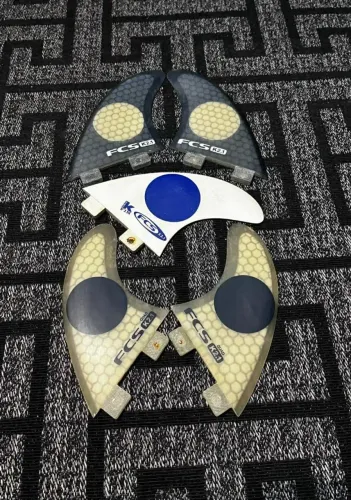 Quilhas Fcs Kelly Slater K2.1 Semi Nova Case + chave Tri Quad