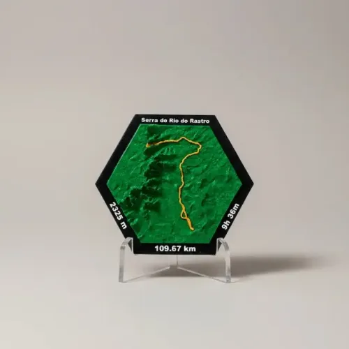 Quadro 3d Personalizado Com Sua Rota E Conquista