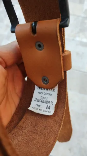 Cinto de couro legítimo da polo wear