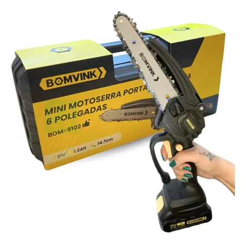 Motosserra Elétrica Portátil 8 Polegadas Bivolt Profissional " '